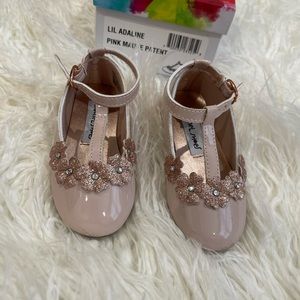 Rachel Shoes Toddler Lil Adaline Pink Mauve Patent 6M Dress Shoe